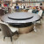 Hotel Electric Dining Table Hotel Restaurant Solid Wood Electric Table Leadership Reception Large round Table