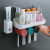 Creative Toothbrush Holder Punch-Free Mouthwash Cup Wall Hanging Bathroom Storage Automatic Toothpaste Dispenser