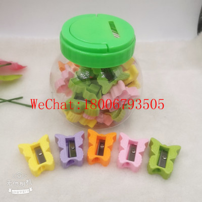 Butterfly Pencil Sharpener Candy Color Pencil Sharpener Student Pencil Sharpener Student Stationery Wholesale