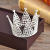 Factory Pin Seven Pieces Children's round Crown Birthday Cake Decoration Baking Decoration Korean Bridal Headdress Birthday Party