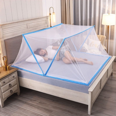 Large Folding Mosquito Net Adult Portable Mosquito Cover Student Dormitory Single Storage Can Be Folding Mosquito Net