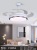 Factory Direct Sales Invisible Fan-Style Ceiling Lamp Variable Frequency Electric Fan with Light Remote Control LED Ceiling Fan Lights
