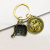 Online Best-Selling Product Handmade Keychain Vintage Imitation Copper Dustpan Plow Harrow Twelve Zodiac Decorative Pendant Cattle Turn Qiankun
