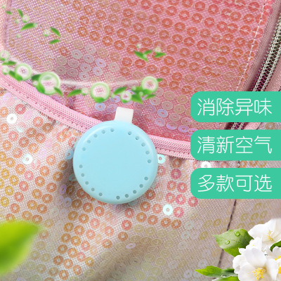 Factory Direct Sales Domestic Aromatherapy Wardrobe Air Freshing Agent Toilet Deodorant Indoor Deodorant Portable Small Incense Buckle
