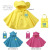 Korean Fashion Cape Style Children's Poncho Boys and Girls Baby Raincoat Poncho Children Poncho Three Colors