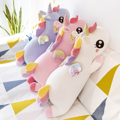 Rainbow Unicorn Doll Internet Celebrity Pony Baby Plush Toy Doll Birthday Gift for Girls Customization