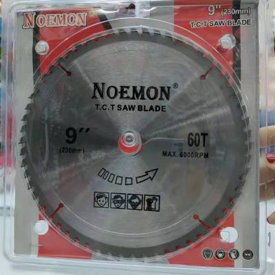 Nomon Noemon Hardware Woodworking Circular Saw Blade 9-Inch 230mm * 60T Foreign Trade Exclusive for Customization