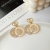 Sterling Silver Needle Korean Pearl Grace Geometric Double Circle Xiaoxiang Wind Net Red New Versatile Earrings Female