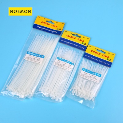 Provide Various Types of Plastic Self-Locking Nylon Cable Tie White Plastic Seal Nylon Cable Tie Plastic Buckle Drawstring