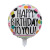 18-Inch Happy Birthday Aluminum Balloon Children's Birthday Party Supplies Decoration round Balloon