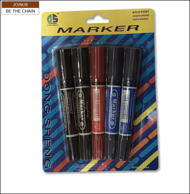  Permanent Marker Pen Bold Point 5pcs AF-3483-8