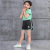 Summer TikTok Little Daisy Embroidery Quick Drying Clothes Suit in Stock Wholesale Children's Sports Short-Sleeved Shorts Two-Piece Set