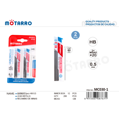 Automatic Pencil Lead HB 0.5(MC030-1)
