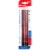 Red and Black Strip Triangle Pole Leather Tip Pointed Pencil HB (MC050-6)