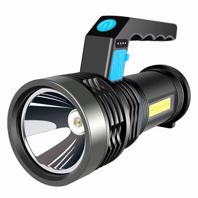 Portable Lamp Cob Flashlight Tube Strong Light Flashlight with Sidelight Charging Flashlight