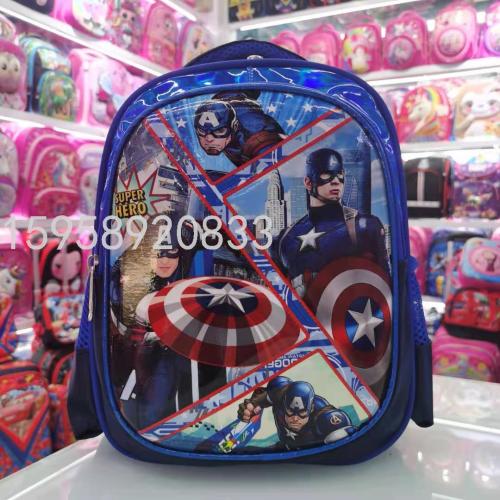 factory direct schoolbag backpack cartoon bag backpack 3d bag children bag student bag gift bag trolley bag