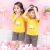 Size 100-160 Children's Summer Clothing Homewear Children's Short-Sleeved Suit Children T-shirt Pajamas Boys and Girls Short Sleeve Suit