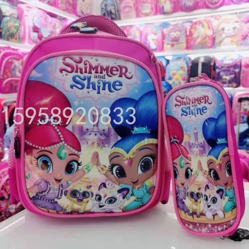 Factory Direct Sales Schoolbag Backpack Cartoon Bag Backpack 3D Bag Children‘s Bags School Bag Gift Bag Trolley Bag