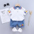 Summer Children's Clothing Boys' Suit Summer 2021 New Children's Short-Sleeved Baby Summer Korean Style Children Clothes Wholesale