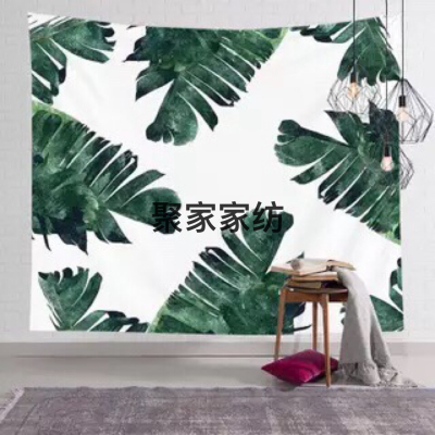 New Nordic Greenery Printed Wall Covering Tapestry Ins Style