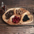 Root Carving Fruit Plate Solid Wood Compartment Fruit Plate Candy Plate Multi-Slot Dinner Plate Wooden Tableware Dried Fruit Tray Snack Small Tray