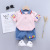 Summer Children's Clothing Boys' Suit Summer 2021 New Children's Short-Sleeved Baby Summer Korean Style Children Clothes Wholesale