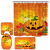 Halloween Shower Curtain Horror Series Cross-Border Hot Selling Super Waterproof and Mildew-Proof Bathroom Shower Curtain Four-Piece Set Factory Direct Supply