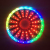 12V Large Colorful Led Wind Light Multi-Mode Rotating Colorful Outdoor Lantern Waterproof Toroidal Ferris Wheel