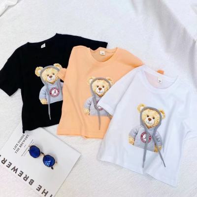 Children's Short-Sleeved T-shirt 2021 Children's Clothing Wholesale Summer New Boys' and Girls' Korean Style Top Cartoon Bottoming Shirt Ins