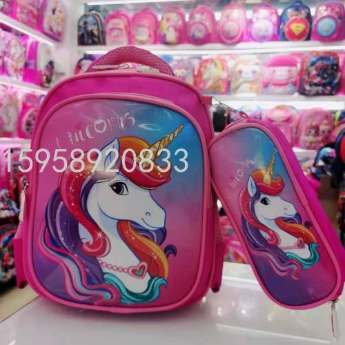 Factory Direct Schoolbag Backpack Cartoon Bag Backpack 3D Bag Children Bag Student Bag Gift Bag trolley Bag