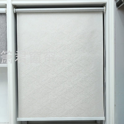 Direct Sales Office Curtain Customizable Shutter Curtain Modern Simple Double-Sided Same Color Room Darkening Roller Shade