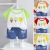 Boys and Girls 2021 New Summer Suit Western Style Children's Summer Clothing Short Sleeve Two-Piece Suit Baby Children Clothes Fashion