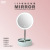 B0117led round Storage Cosmetic Mirror Ambience Light USB Cosmetic Mirror Desktop Bedside Luminous Touch