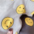 Adbaby Children's Clothing 2021 Summer New Girls' Korean-Style Summer Smiley Face Printed Children's Short-Sleeved T-shirt 20551