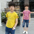 Children's Clothing Boys' Suit 2020 Summer New Korean Style Children and Teens Short Sleeve Letters Denim Two-Piece Suit One Piece Dropshipping