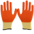 Orange Rubber Protective Gloves Non-Slip Domestic Sales Spot Foreign Trade Orders Coated Palm Dipped Wrinkles Custom Logo Printing