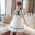 Girls' Summer Dress 2021 New Fashionable Dress Girls' Lady Lace Puff Princess Dress Bow Yarn Skirt