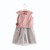 Girls' 2020 Summer New Ethnic Style Cotton and Linen Short Sleeve Suit Children Hanfu Children's Two-Piece Suit Children's Clothing