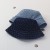 2021 Summer New Personal Leisure Denim Fabric Bucket Hat Hip Hop Street Style Foldable Sun Hat Sun Hat