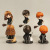 6 Models PROTONIC Hand-Made Riding Broom Magician Herron Toy Doll Baking Cake Topper Ornaments