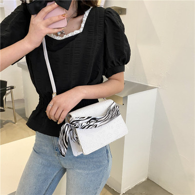 Trendy Bags Women's New Shoulder Bag Fashion Trending Crossbody Bag Advanced Texture All-Match Silk Scarf Small Square Bag