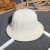 Summer Fashion Wool Monochrome Bucket Hat Sun Protection Sunshade Knitted Folding Korean Style Dome British Hat Female