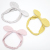 Angelneitiri Infants Baby Hair Band Cute Plaid Pure Cotton Fabric Ear Hair Accessories Styling New