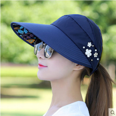 Hat Female Summer Leisure Fashion Travel Korean Style Foldable Sun Hat Sun Hat Sun Hat One Piece Dropshipping