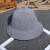 Summer Fashion Wool Monochrome Bucket Hat Sun Protection Sunshade Knitted Folding Korean Style Dome British Hat Female