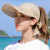 Sun Protection Hat Women's Summer Sun Protection UV Cover Face Retractable Pull Board Air Top Travel Outdoor All-Matching Sun Hat