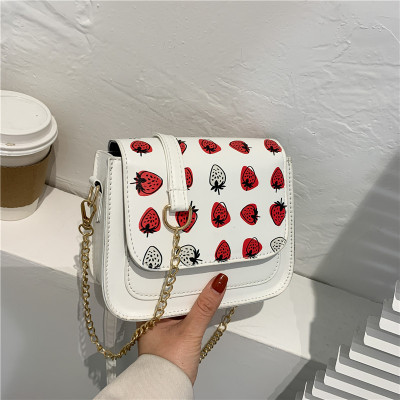 All-Matching Western Style Chain Bag Graceful and Fashionable Shoulder Messenger Bag New Women's Bag Fashionable Korean Style Printed Women's Backpack