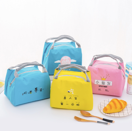 New Portable Small Lunch Box Bag Outdoor Thickened Winter Thermal Insulation Bag Cartoon Cute Pet Lunch Bag