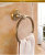 Antique Bathroom Pendant Alumimum Towel Ring Towel Rod European Retro Towel Ring Punch Free Towel Rack