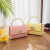Pearl Hand Stone Pattern Small Bag New Jelly Bag Simple Women's Bag Shoulder Messenger Bag Chain Lock Small Square Bag